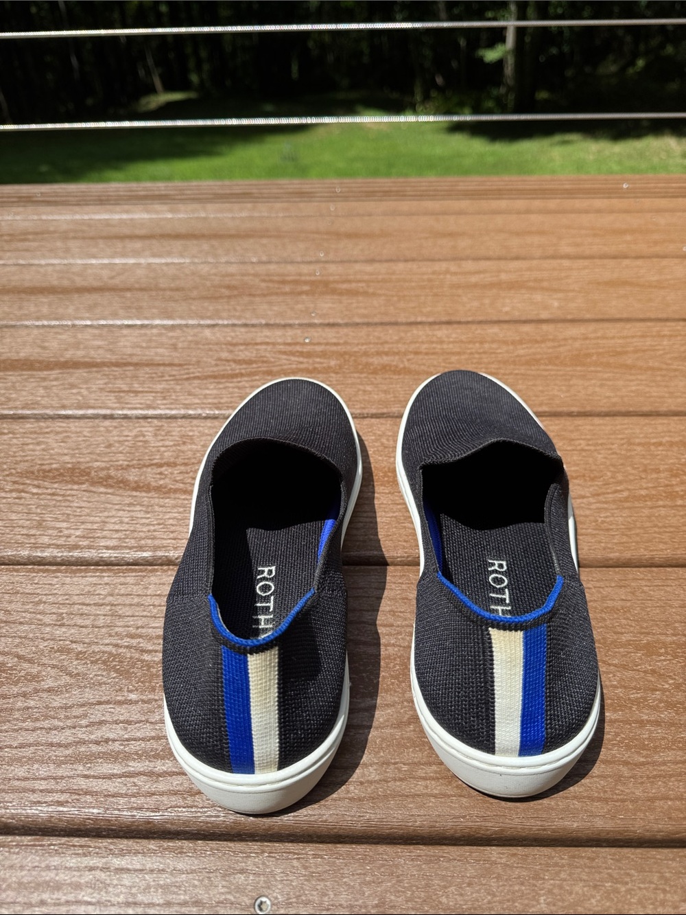 Rothy’s The Original Slip On Sneakers in Black size 9.5 - Picture 5 of 6